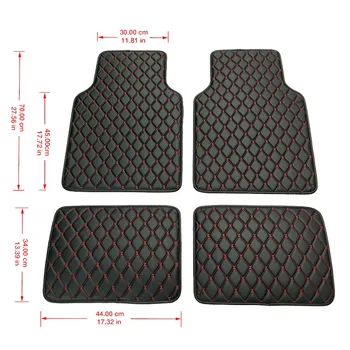 

Universal Car floor mats Case for Chevrolet Cruze Malibu Sonic Trax Sail captiva leather Anti-slip car-styling carpet liner