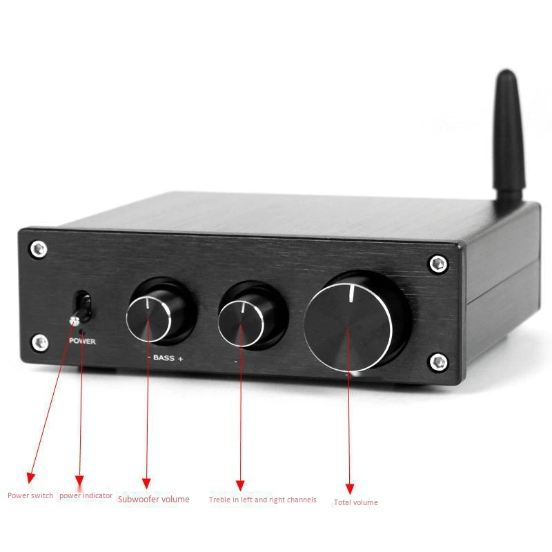 TPA3116 усилитель мощности APTX QCC3008 Bluetooth 5 0 звука класса D 2 1 канальный сабвуфер 50Wx2 + 100