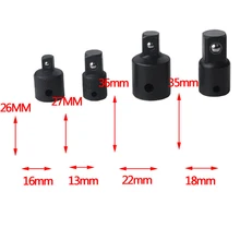 4 шт., 1/4, 3/8, 1/2, адаптер с разъемом для привода, конвертер, редуктор, воздушная ударная мощность, дрель, храповая втулка, гаечный ключ, волшебный Многофункциональный ручной инструмент