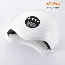 RainSolid 108 ВТ SUN5X Plus Светодиодный УФ-лампа для ногтей Гель-лак быстрая сушка машина для отверждения ногтей Сушилка для ногтей автоматический датчик льда лампа для ногтей