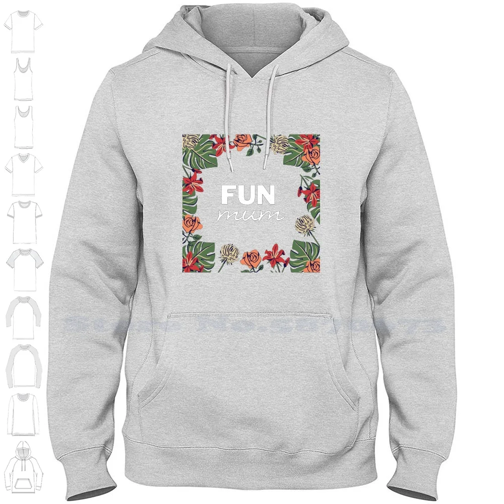 Fun Mum Felpa Con Cappuccio A Maniche Lunghe Felpa Fun Fun Mum Mom Mama Mamma Mamma Mathers Day Happy Mothers Day Genitori Genitori