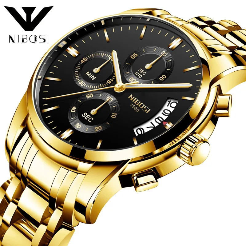 

AliExpress Hot Selling Watch nibosi Business MEN'S Watch Multi-functional Six-pin Quartz Watch Wholesale
