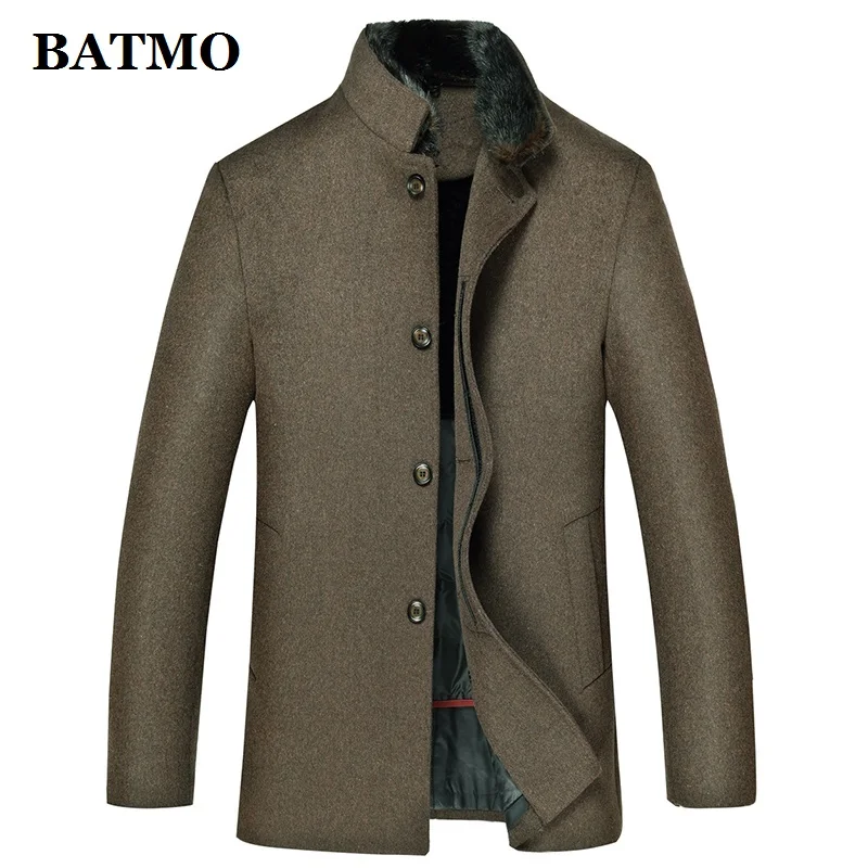 BATMO шерстяное пальто для мужчин, Новое поступление, толстые 90% белые пуховики на утином пуху, шерстяные куртки, большие размеры M-4XL 1905