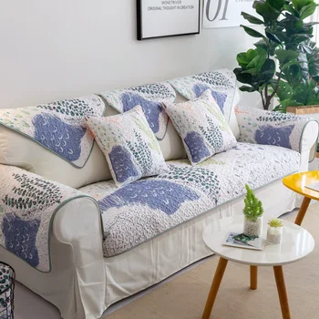 

Printed Sofa Mat Fashion Simple Living Room Nordic Plants Four Seasons Desert Oasis Universal High Density Cotton Sofa Towel