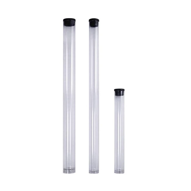 Plastic tubes with caps 30pcs Transparent Clear Plastic Empty