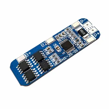 

3S 10A 12V Lithium Battery Charger Protection Board Module 3pcs 18650 Li-ion Battery Cell Charging BMS 10.8V 11.1V 12.6V