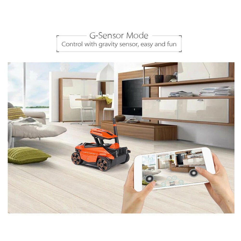 WIFI FPV Phone Controlled High Speed Remote Control Car Full Direction Driving Gifts Off Road Kids 0.3MP Camera RC Toy Tank