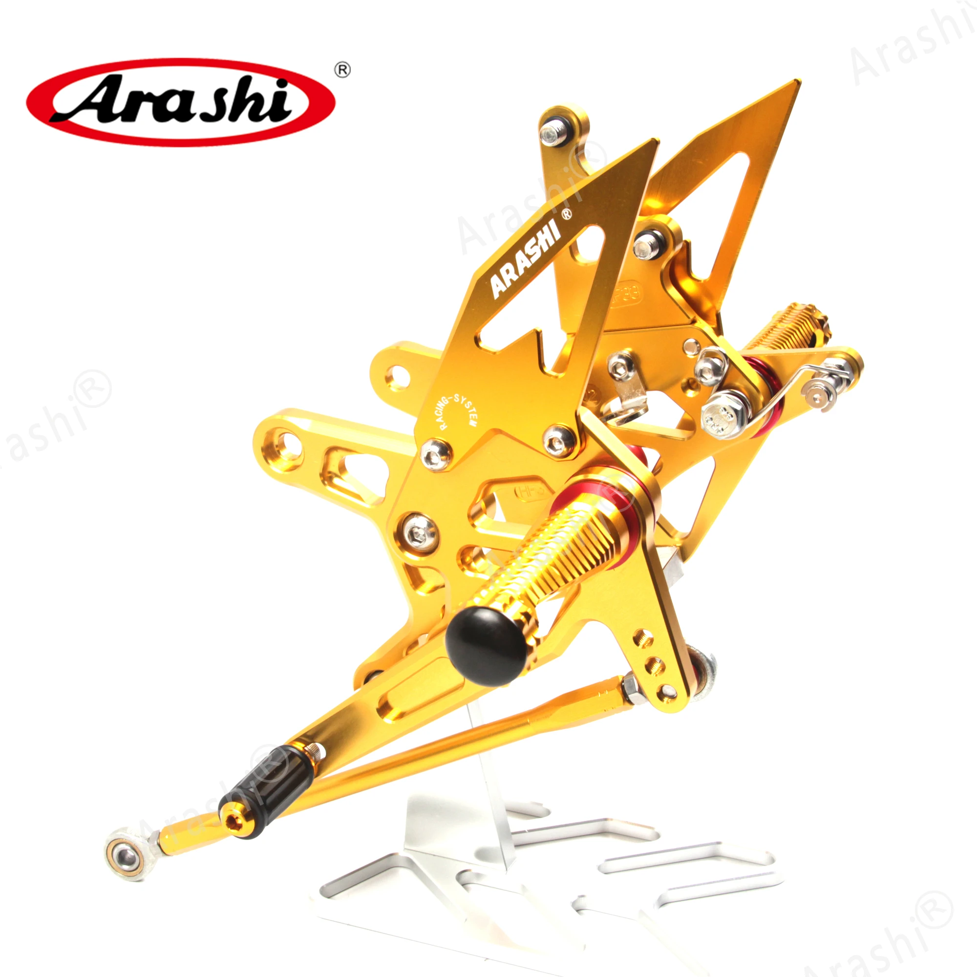 Араши ниндзя ZX6R CNC регулируемая подножка для ног KAWASAKI ZX 6R NINJA 2007 2008 Rearset подставка 07