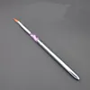 Hot Sale 1pc Five Models Optional Purple+Silver Handle Pure Animal Hair Nail Art Pen Pedicure Tool Acrylic Nail Brushes 3