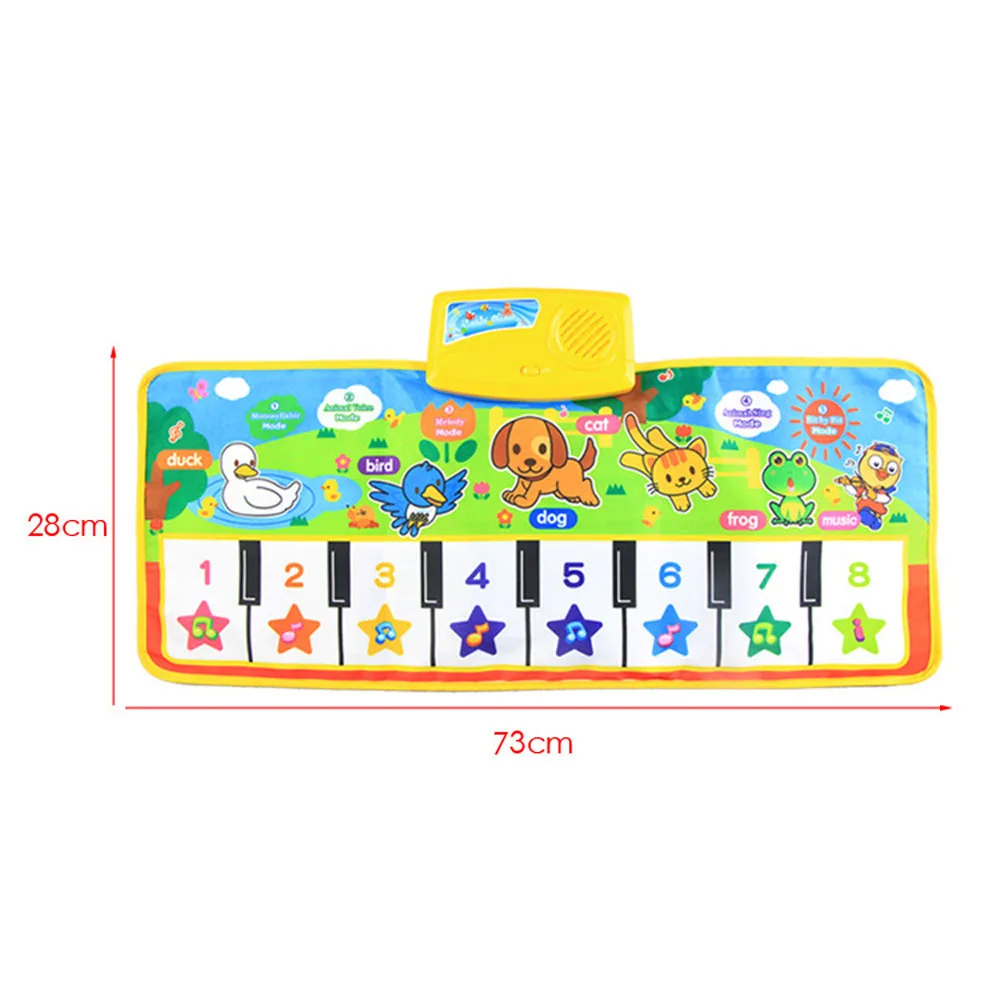 Baby Kids Touch Play Learn Singing Piano Keyboard Music Carpet  Mat Blanket Toy 