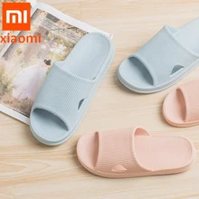 Xiaomi/домашние тапочки; Тапочки для ванной; женская мягкая и дышащая повседневная обувь для мужчин и детей; нескользящая обувь