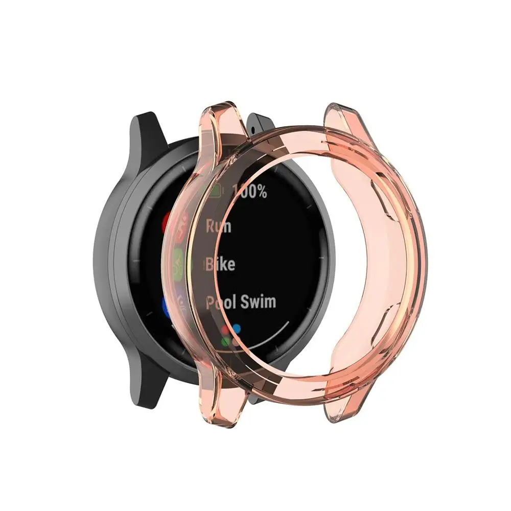 Orange Мягкий ТПУ защитный силиконовый чехол для Garmin vivoactive 4 4S аксессуары для умных часов защитная оболочка vivoactive#1031 - Цвет: Orange