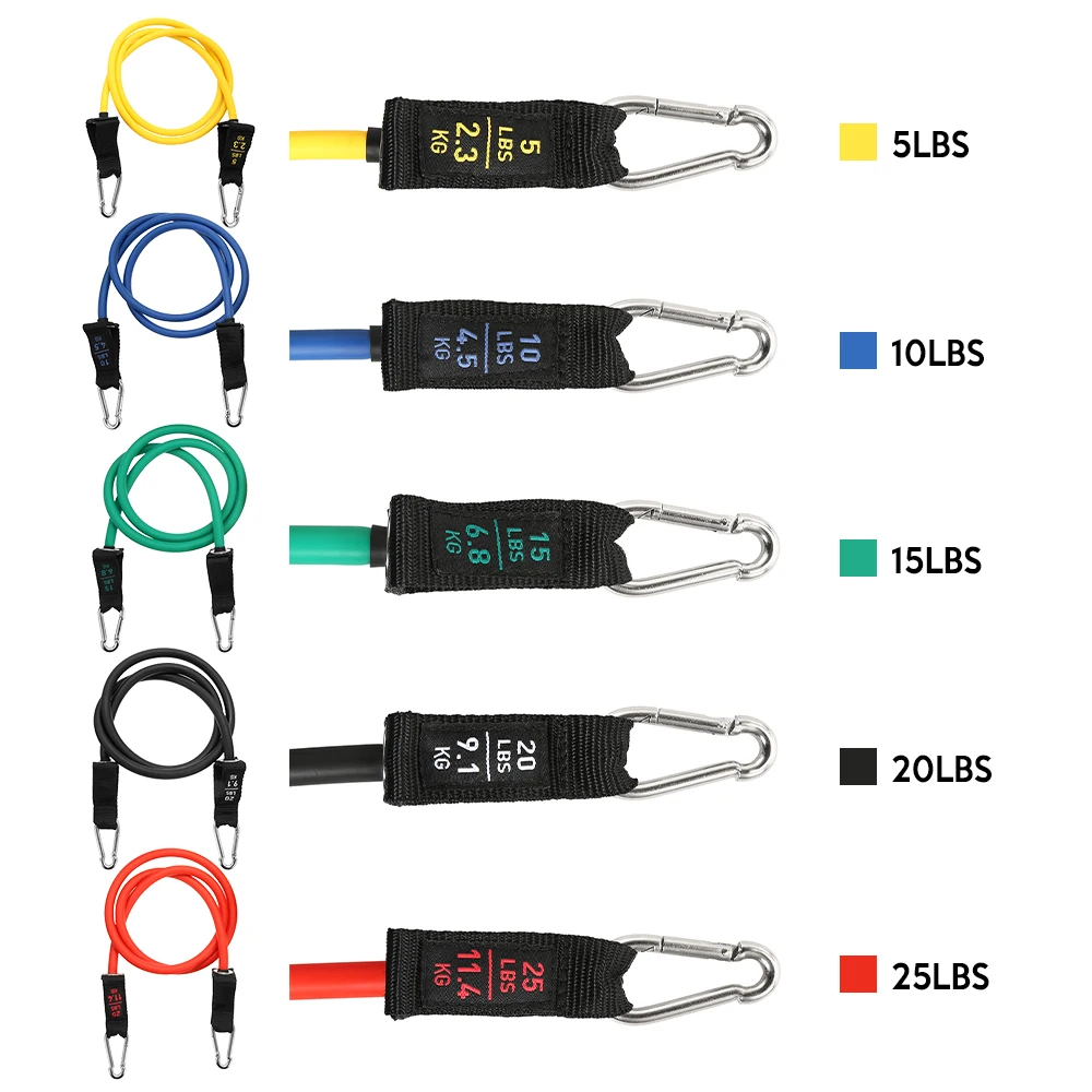 17Pcs Fitness Rubber Bands Resistance Bands Set Workout Home Elastic Band Sports Exercise Bands Pilates Fitness Gym Equipment