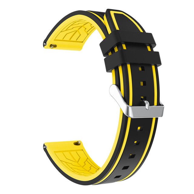 Release 20mm 22mm 24mm 26mm Silicone Band Strap Watchband for Samsung Galaxy Watch 42mm 46mm Active 2 S2 S3 Huawei gt 2