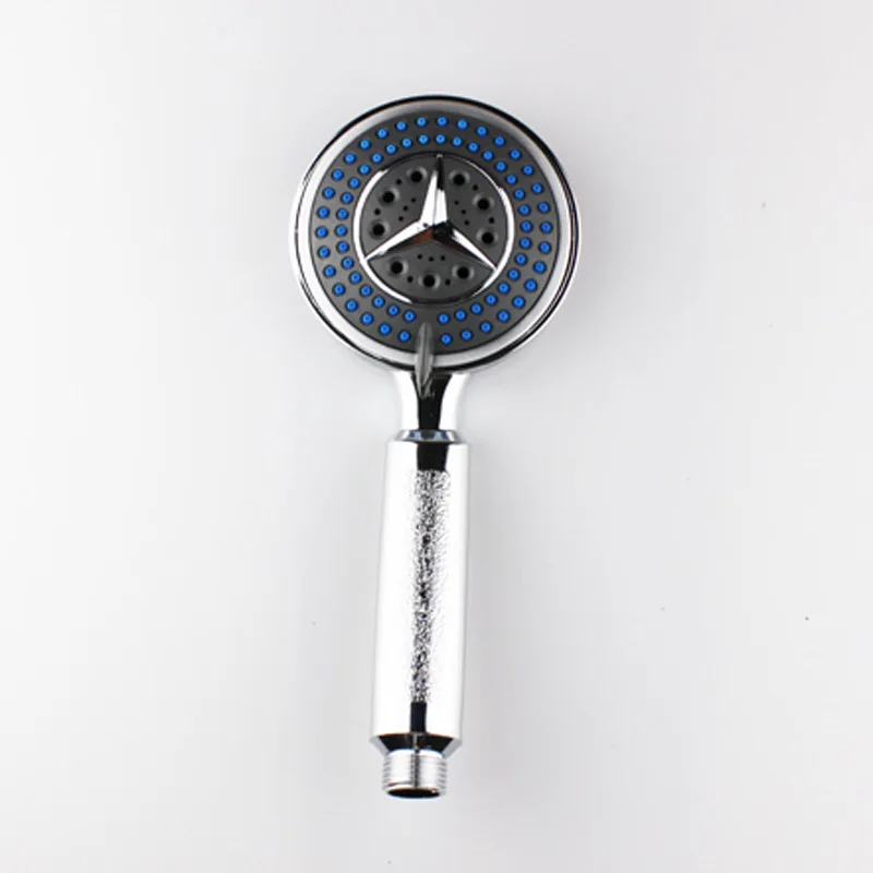 

Manufacturers Wholesale Shower Handheld Sprinkler Nozzle Mercedes Logo Showerhead Multi-functional Adjustable Water-Saving