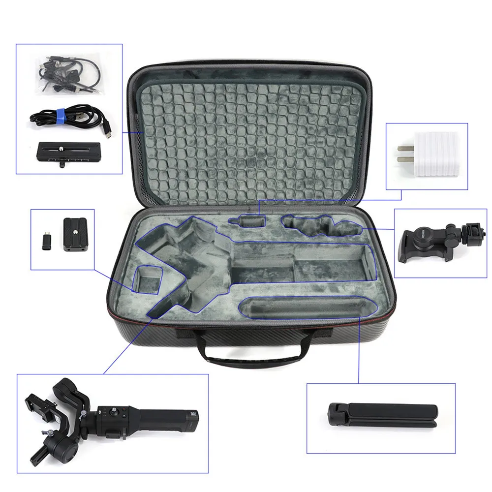 

EVA Handheld Storage Bag for DJI Ronin-S SC Gimbal Stabilizer and Accessories Large Capacity Travel Carrying Case Portable Case