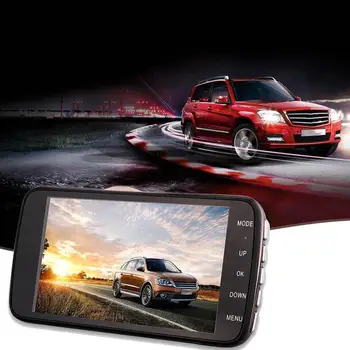 

2019 New 4 Inch Driving Record Hd Double Recording Reversing Image Front And Rear Double Recording Driving Recorder
