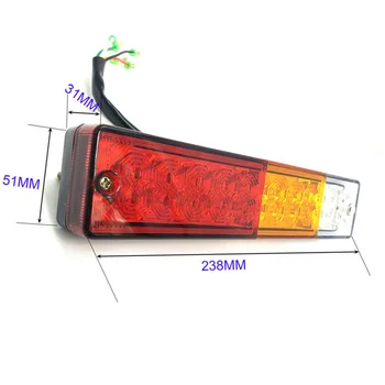 

2pcs Car Truck LED Taillight 23.8*5.1*3.1cm Car Trailer Stopped Back Reverse Indicator Lights Lamp Headlight Accessories