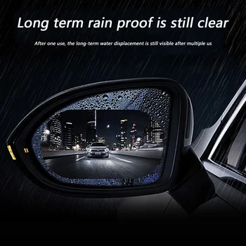 

Free Shipping 2pcs Car Side Mirror Anti Fog Film Door Rearview Mirror Glare Rainproof Protective Clear Waterproof Auto Sticker