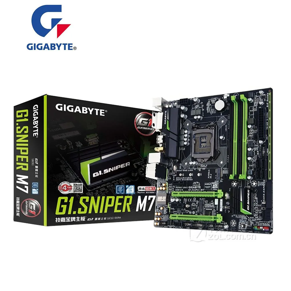 Материнская плата MEW для GIGABYTE G1.Sniper M7 Desktop GA-G1.Sniper DDR4 B150M B150 Socket LGA 1151 | Компьютеры и