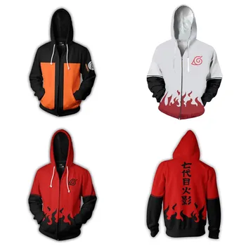 

NARUTO Akatsuki Uzumaki Naruto Cosplay Costumes NARUTO Hoodies 3D printed zip-up hoodies for men and women sport Sweatshirts