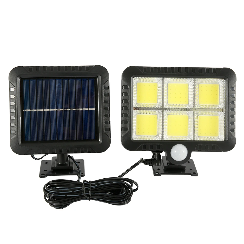 Sensor de Movimento da Lâmpada Solar à Prova Água ao ar Suporte ao ar Nova Dwaterproof Livre Caminho Iluminação Noturna Lâmpada Parede Solar Dropshipping 2019 Cob 120led 15 2019 nova cob 120led sensor de movimento