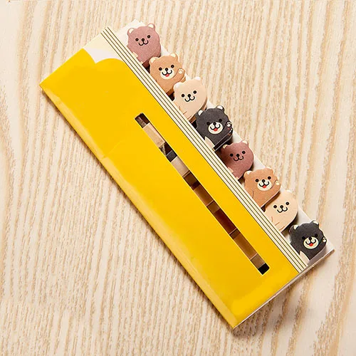 Kawaii блокнот закладки креативные милые животные Липкие заметки индекс