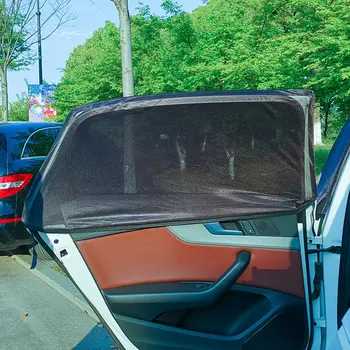 

1 Pair Car UV Protection Net Window Insect Net Car Sunshade Protection Net Anti Insect Mosquito Outdoor Camping