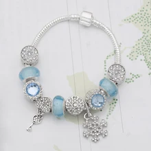 DIY браслет ослепительный фейерверк темно-синий Дамский Шарм браслет женский браслет подарки