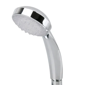 

LED Light Shower Head Colorful Automatic Discoloration Round Temperature Control Household Shower Head Bathroom Fixt