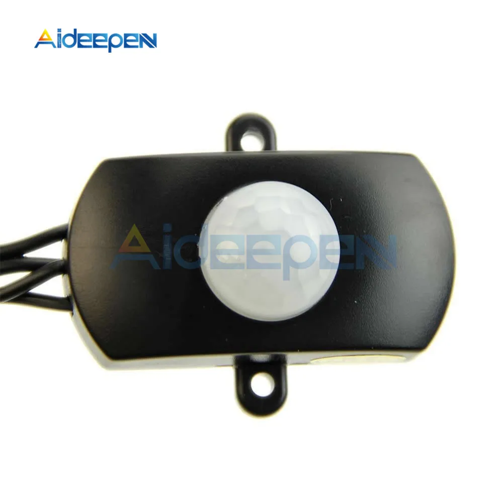 White/Black DC 5 24V 5A PIR Sensor Switch Mini PIR Infrared IR Motion –  Aideepen