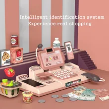 Smart cash register familie spielzeug simulation supermarkt esstisch luxus kassen kinder der kombination set