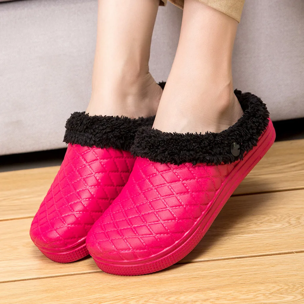 

Large Size Casual indoor slipper woman shoes new arrival Plus Velvet Warm Shoes Comfortable Cotton Slippers Chaussures Femme