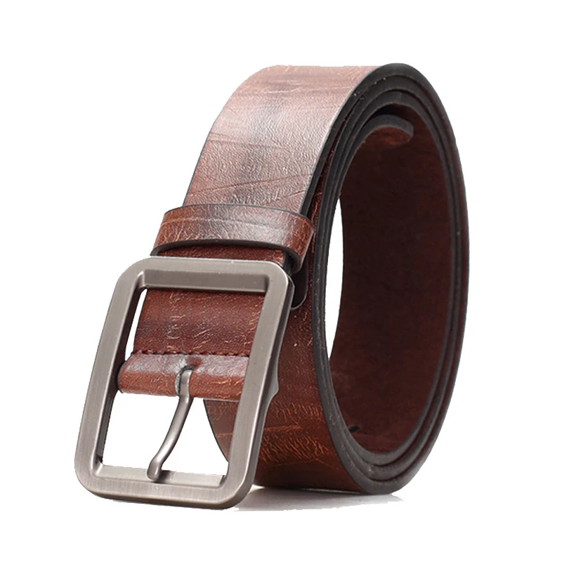 ZLD cow genuine leather luxury strap male belts for men new fashion classice vintage pin buckle men belt High Quality men gift