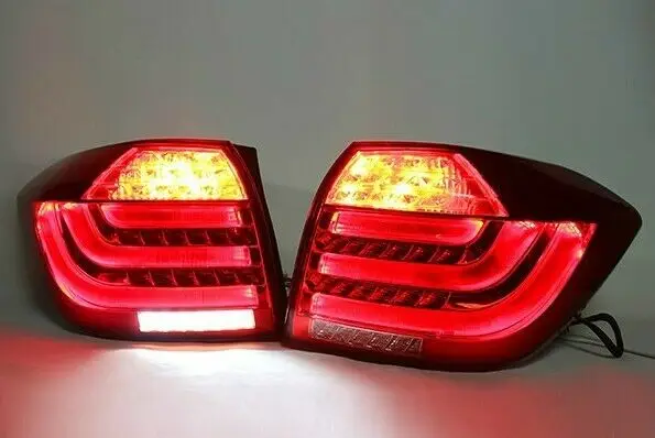 Для Toyota Highlander 2011-2013 темно-красный высококачественный светодиодный задний фонарь в сборе светодиодный задний фонарь