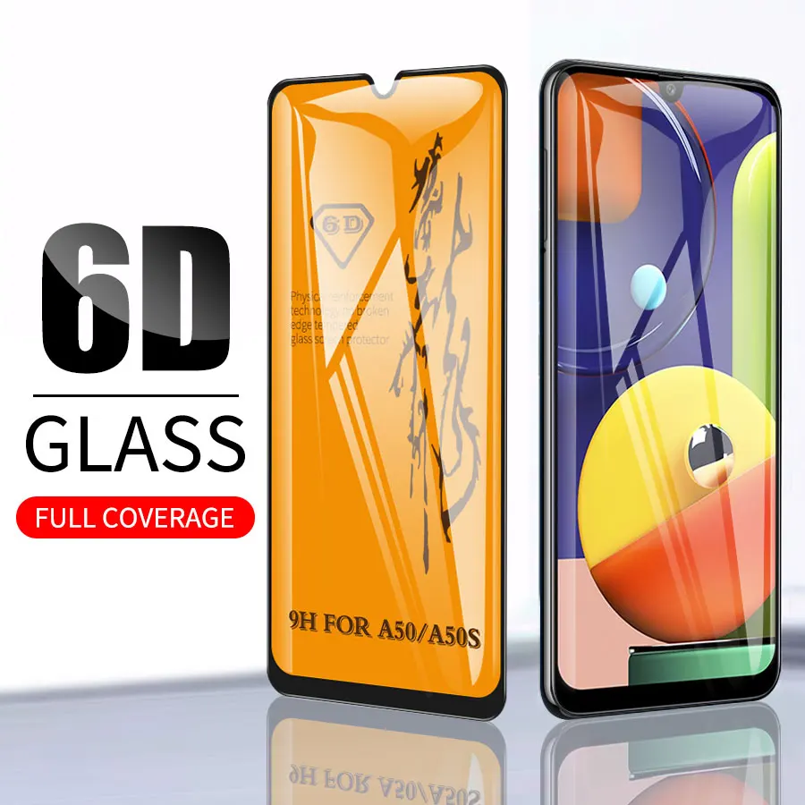 Закаленное стекло 9H для Samsung Galaxy A51 A71 A50 A70 A30 A70s A30s A50s A01 M30s M10s Note 10 Lite S10 защита