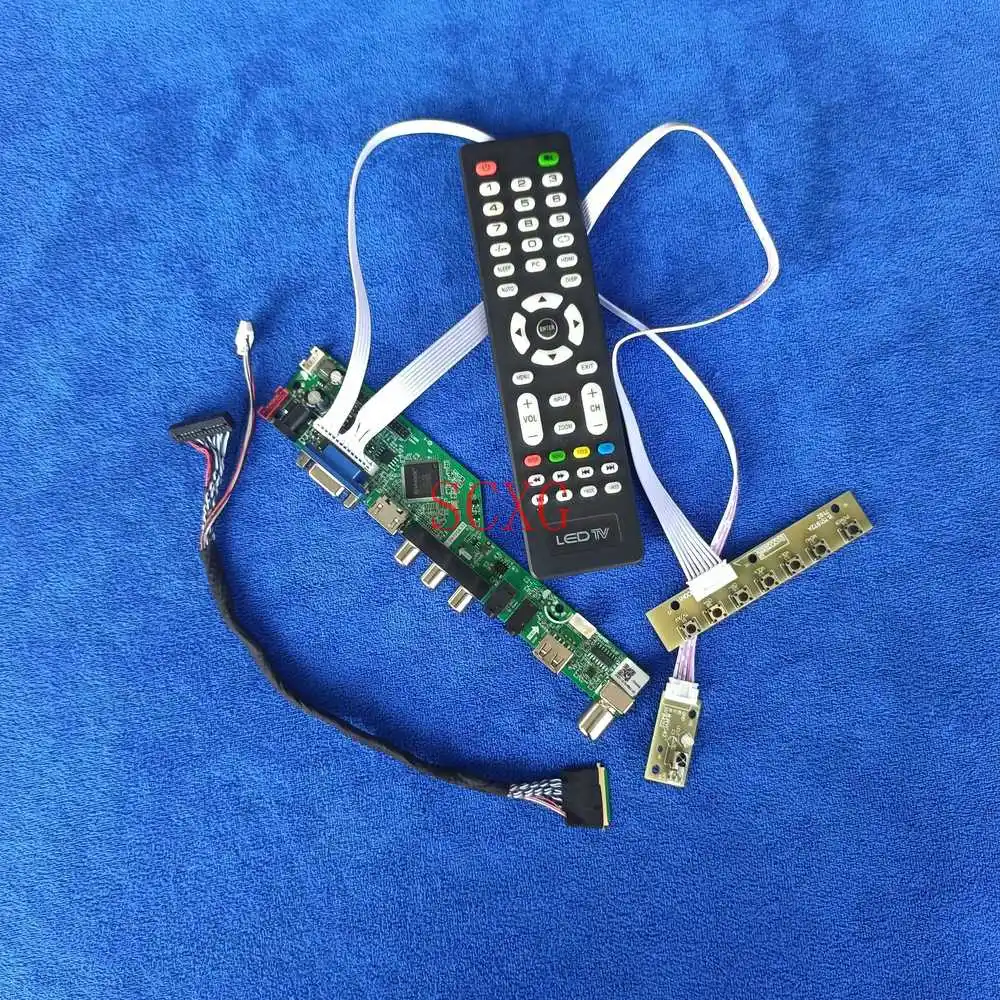 Комплект VGA USB AV HDMI-совместимый плата привода дисплея 1024*600 аналоговый сигнал