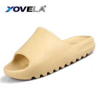 

Brand Design Men Slippers Indoor Home Hotel Slippers Lover Bathroom Anti-slip Slides Summer House Shoes Ladies Plus Size 36-45