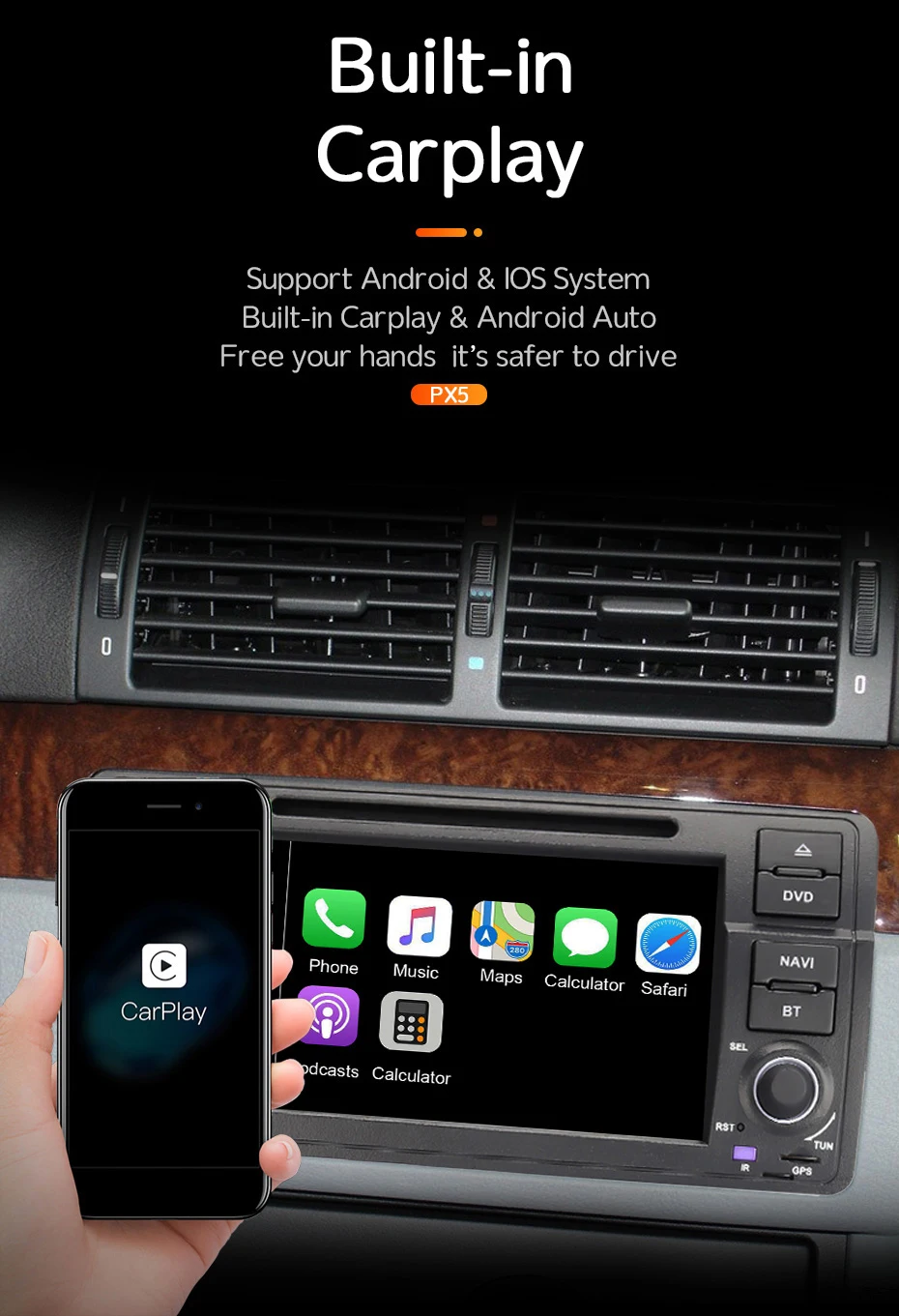 US $221.44 Eunavi 1 Din Android 10 Car DVD Player For BMW E46 M3 Rover 3 Series Multimedia 7 Inch Radio Stereo 1Din GPS Navigation DSP USB