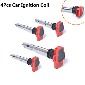 

4Pcs Car Ignition Coil for Audi A4 A5 A6 A7 A8 Q5 Q7 R8 Replacement OEM 06E905115C 06E905115D 06E905115E Accessories