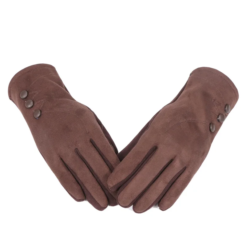 Модные тачскрин женские перчатки зимние для активного отдыха, спортивная теплая перчатки женские перчатки мобильный телефон полный палец девушки зимние теплые перчатки - Цвет: B