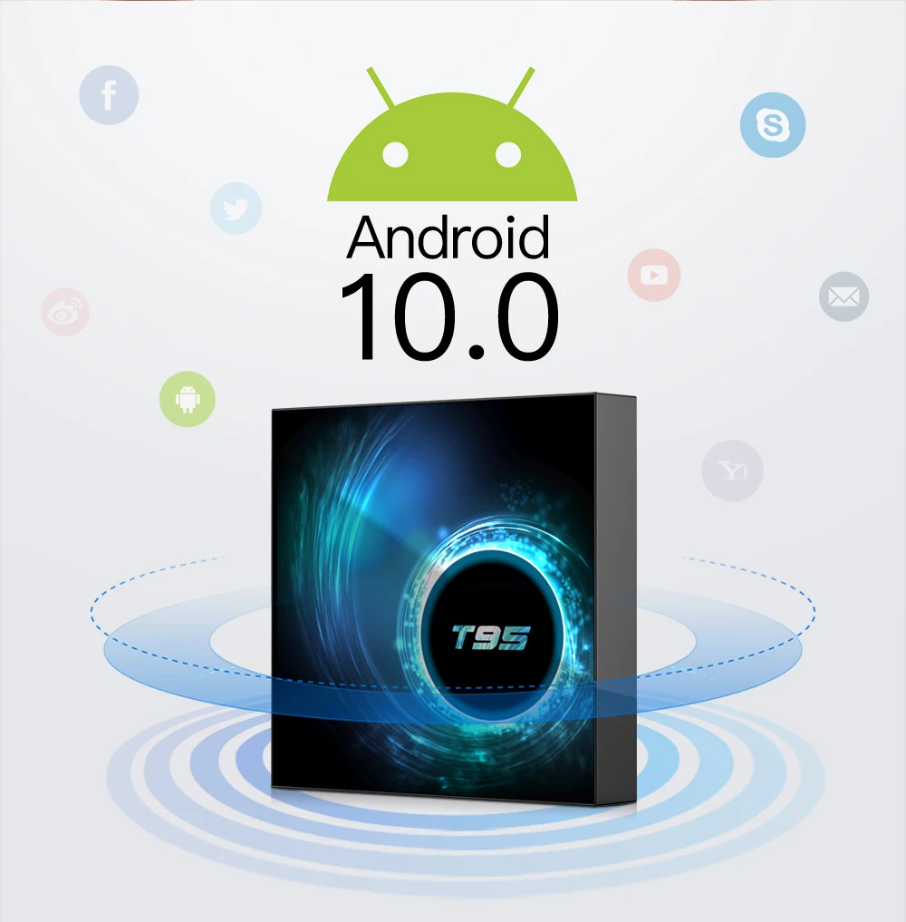 Предпродажа T95 Смарт ТВ приставка Android 10,0 4GB32GB Allwinner H616 четырехъядерный 2,4G Wifi 1080P H.265 6K медиаплеер 2GB16GB телеприставка