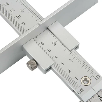 

Punch Locator Ruler Positioning Drill Guide Cabinet Hardware Measuring