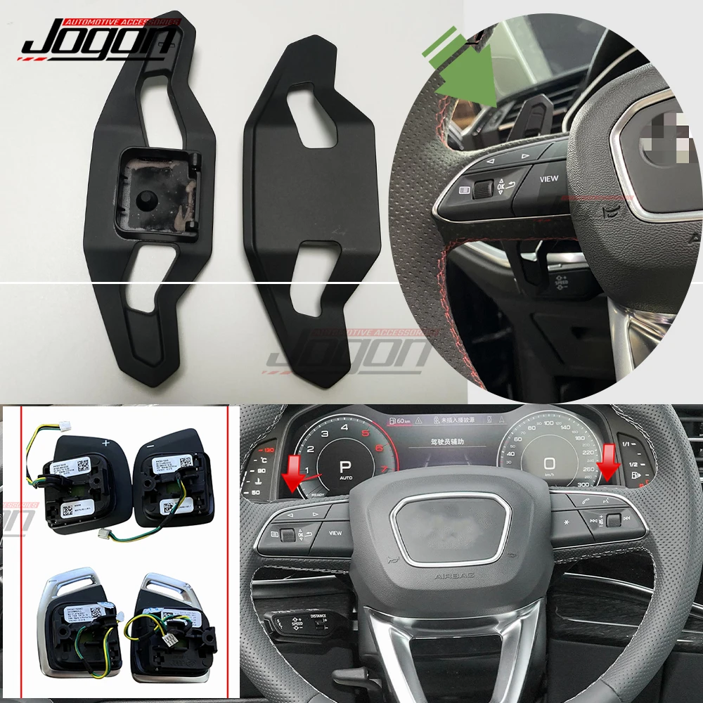 Nuovi Accessori Per Auto Per Audi Q8 Sq8 Rsq8 S Line Sport 2019-2022 + Sostituisci Il Cambio Del Volante In Lega Paddle Extension Shift