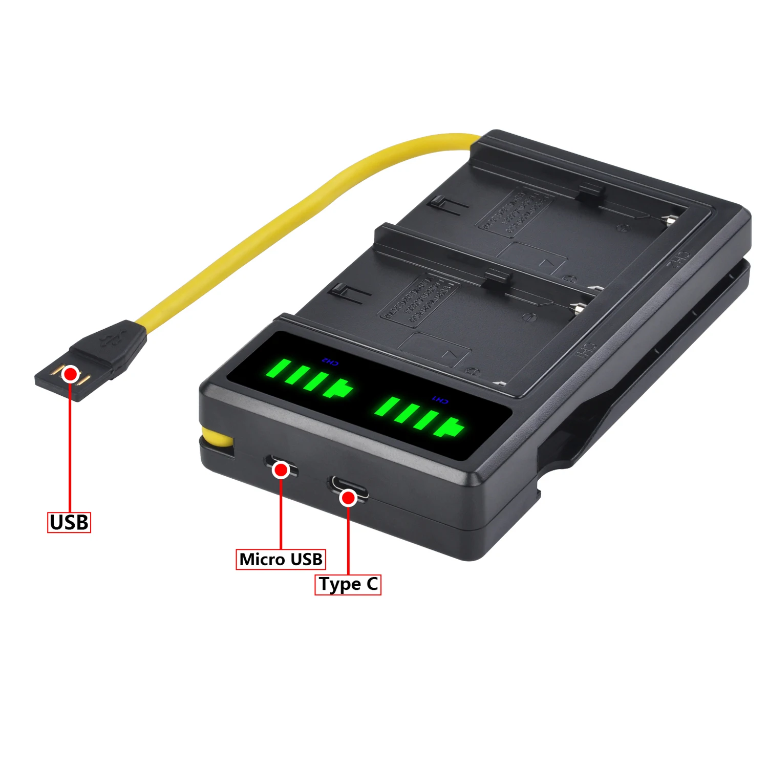 Camera Battery DuraPro 2600mAH NP-F550 NP-F570 Camera Battery + LED USB Dual Charger for Sony CCD-RV100 CCD-TR517 CCD-TR516 for LED Video Light