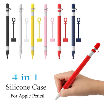 

Colorful Soft Silicone Nib Cover Compatible For Apple Pencil For iPad Tablet Touch Pen Stylus Protective Sleeve Cover Wrap Tip