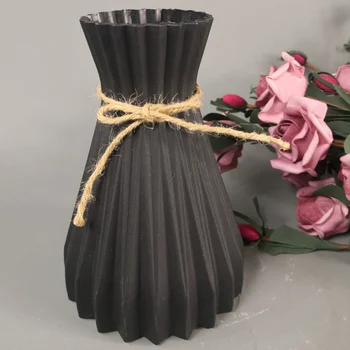 

Plastic Vases Household Decoration Anti-ceramic Vases European Wedding Rattan-like Unbreakable Creative Simplicity