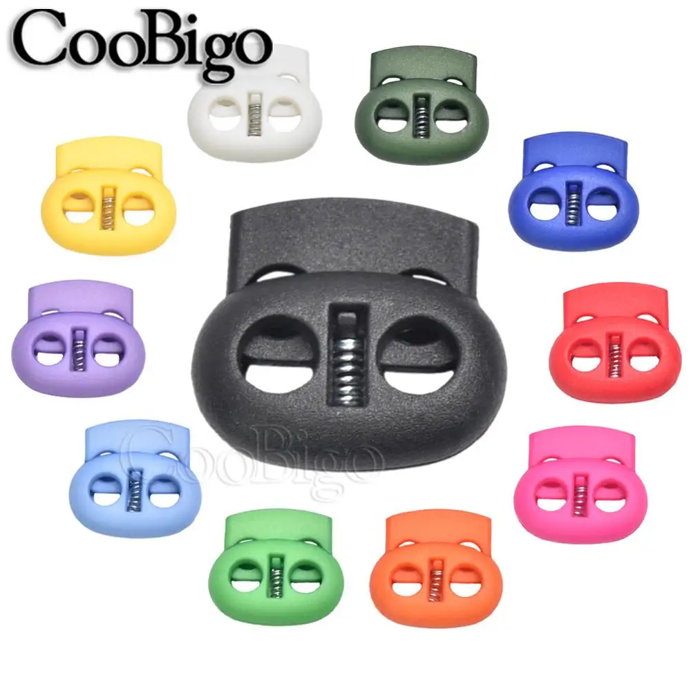 Stopper Lanyard-Accessories Toggle-Clip Cord-Lock Shoelace Plastic Sportswear Bean 5-Mm-Hole