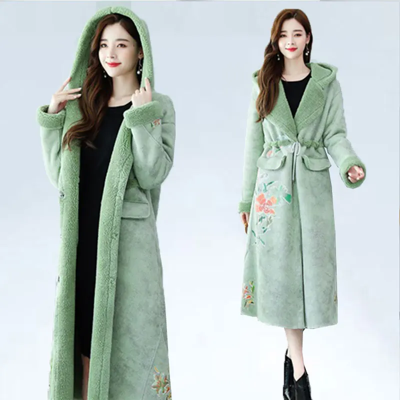 women's hooded wool winter coats
