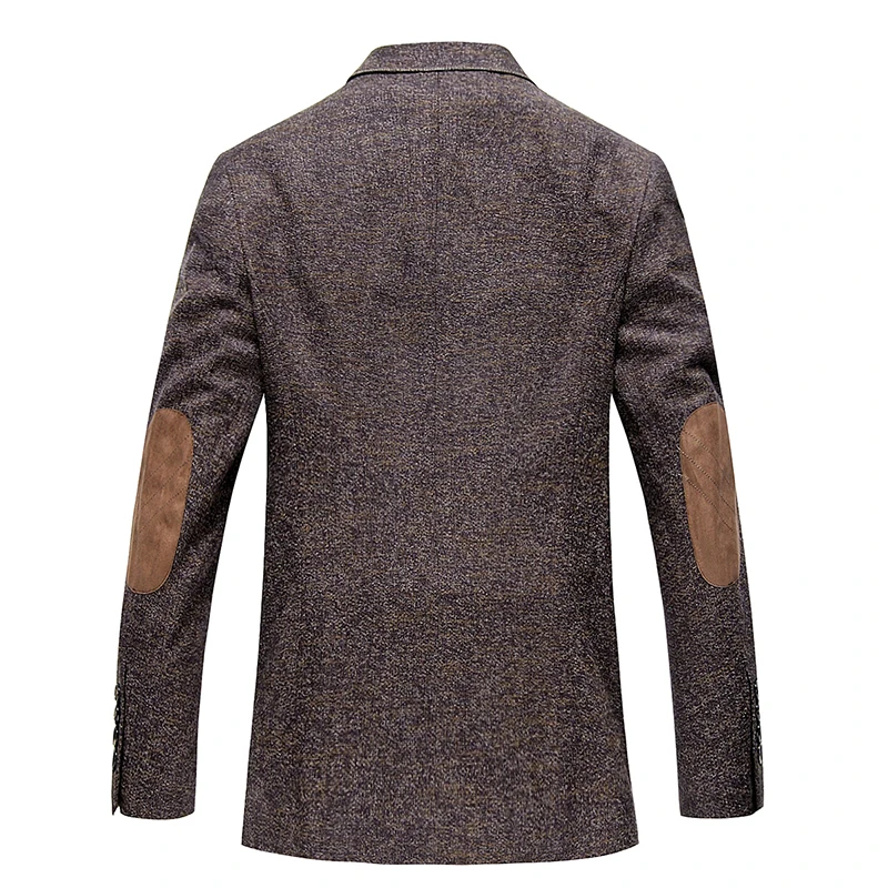 

spring and autumn men's business casual solid color woolen suit, Korean fashion slim self-cultivation stand collar suit jacket